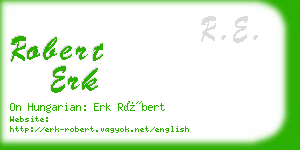 robert erk business card
